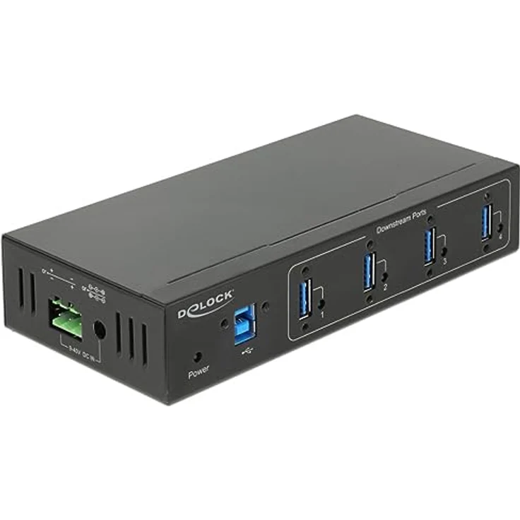 Delock 63309 Externer Industrie Hub 4 x USB 3 Typ-A mit 15 kV ESD Schutz – Bild 2