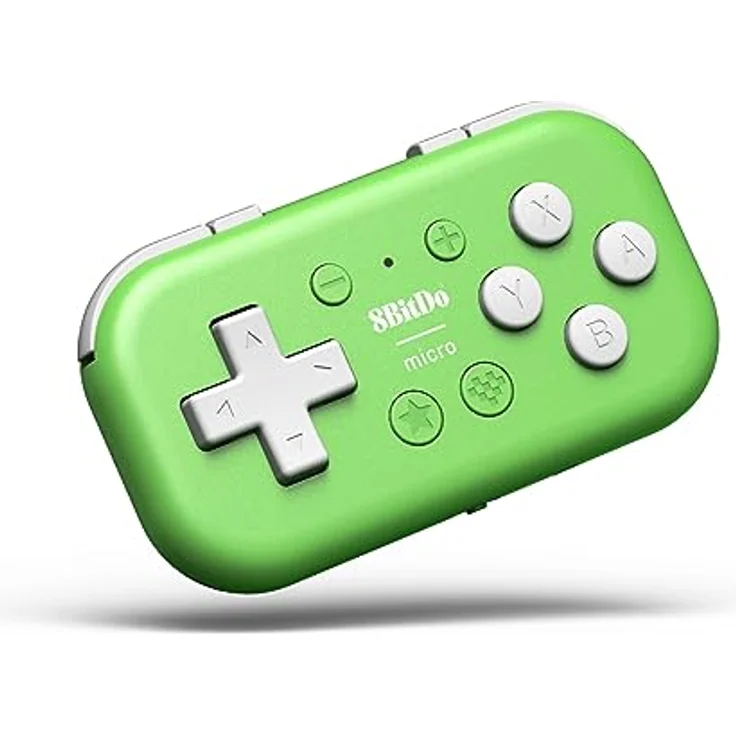 8Bitdo Micro Bluetooth Gamepad Pocket-sized Mini Controller for Switch, Android, and Raspberry Pi, Support Keyboard Mode (Green) – Bild 1