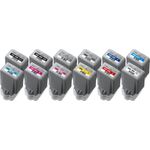 Canon PFI-1000, 12er Multipack Original Druckerpatronen mit 80 ml in cyan, magenta, gelb, fotoschwarz, mattschwarz, fotocyan, fotomagenta, rot, blau, grau, fotograu und Chroma Optimizer für imagePROGRAF PRO-1000