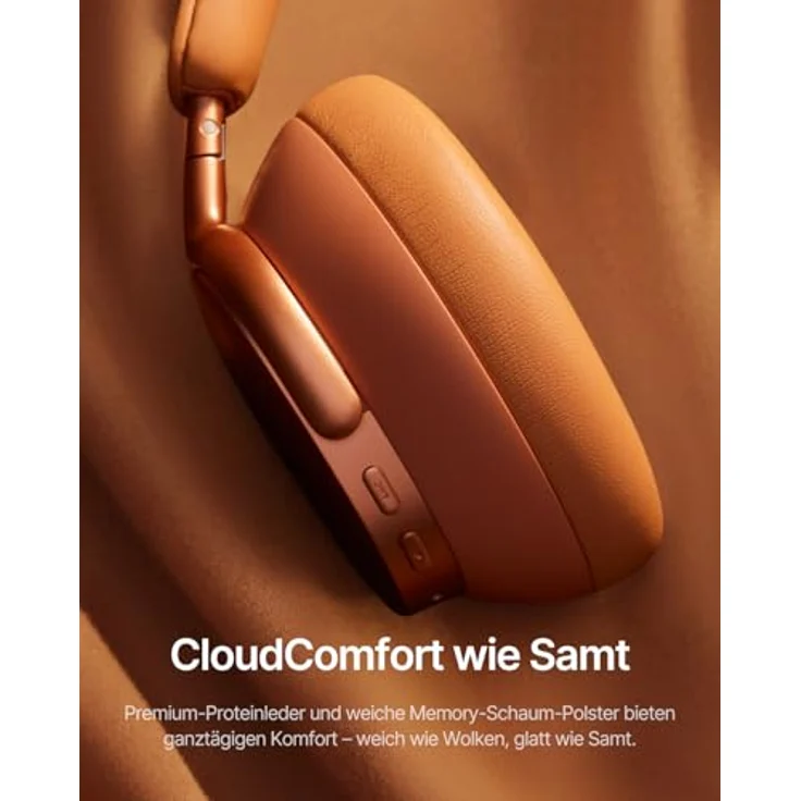 Baseus Inspire XH1, Over-Ear Kopfhörer mit Noise Cancelling, Sound by Bose, Cloud-Komfort, 100 Std. Spielzeit, Sonnenuntergangs-Koralle – Bild 5