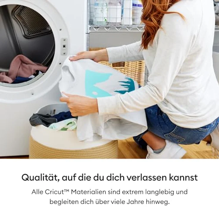 Cricut Smart Iron-On, Wärmeübertragungsmaterial 33 cm x 90 cm, schwarz, blei- und phthalatfrei für T-Shirts und Jacken – Bild 8