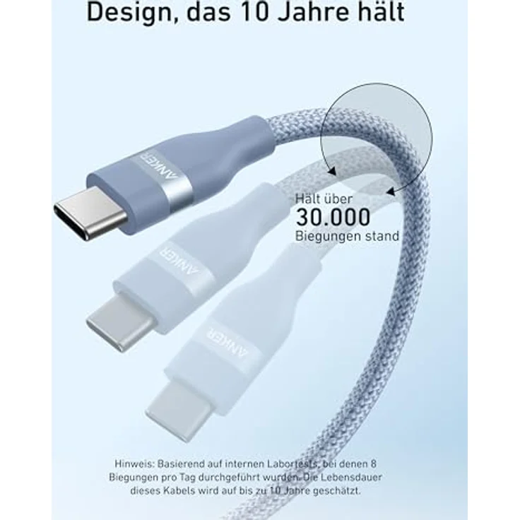 Anker Nano 240W USB C Kabel, geflochten, flexibel, 1,8m – Bild 4