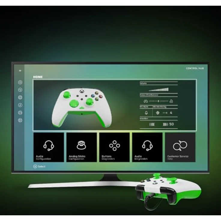 Turtle Beach REMATCH CORE - Wireless Controller für Xbox Series X, anpassbare Impuls-Trigger, ergonomisches Design, Weiss-Grün – Bild 9
