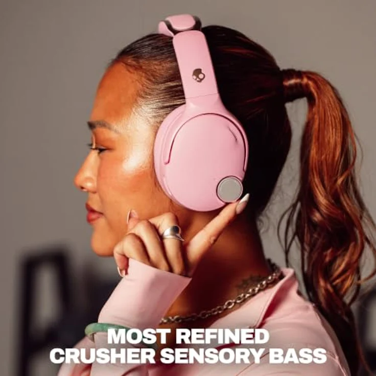 Skullcandy Crusher 1080 ANC, Kabellose Kopfhörer mit patentierter Crusher® Bass-Technologie, Pink – Bild 2