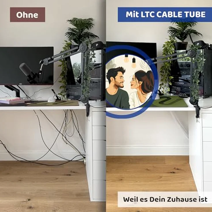 Label-the-cable Tube LTC 5120 Kabelschlauch 2 Meter wei  - Preisvergleich – Bild 3