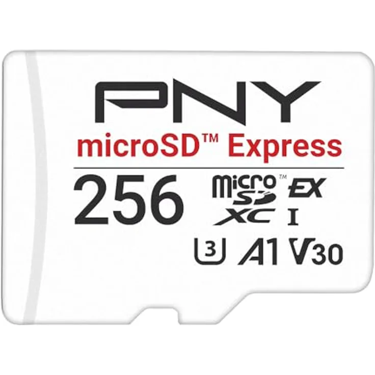 PNY microSD™ Express 256GB UHS-I U3 V30 A1 microSDXC Flash-Speicherkarte, bis zu 890 MB/s Lesen & 750 MB/s Schreiben, kompatibel mit Nintendo Switch 2