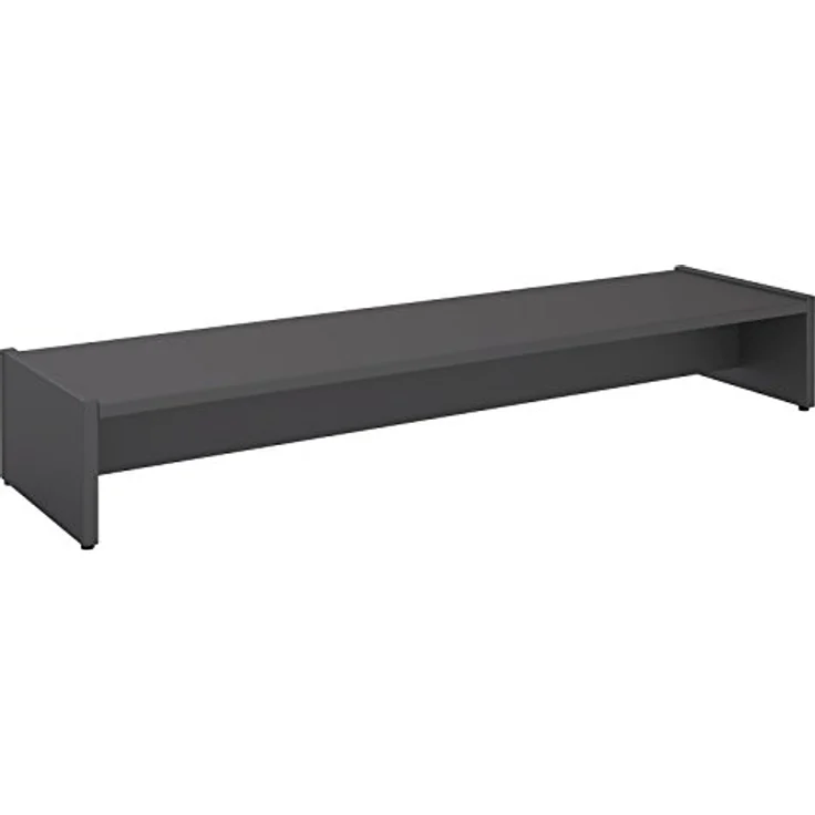 CARO-Möbel Monitorständer ZOOM, großzügiger Schreibtischaufsatz für 2 Monitore, melaminharzbeschichtet, verfügbar in verschiedenen Farben, 100 cm breit – Bild 1