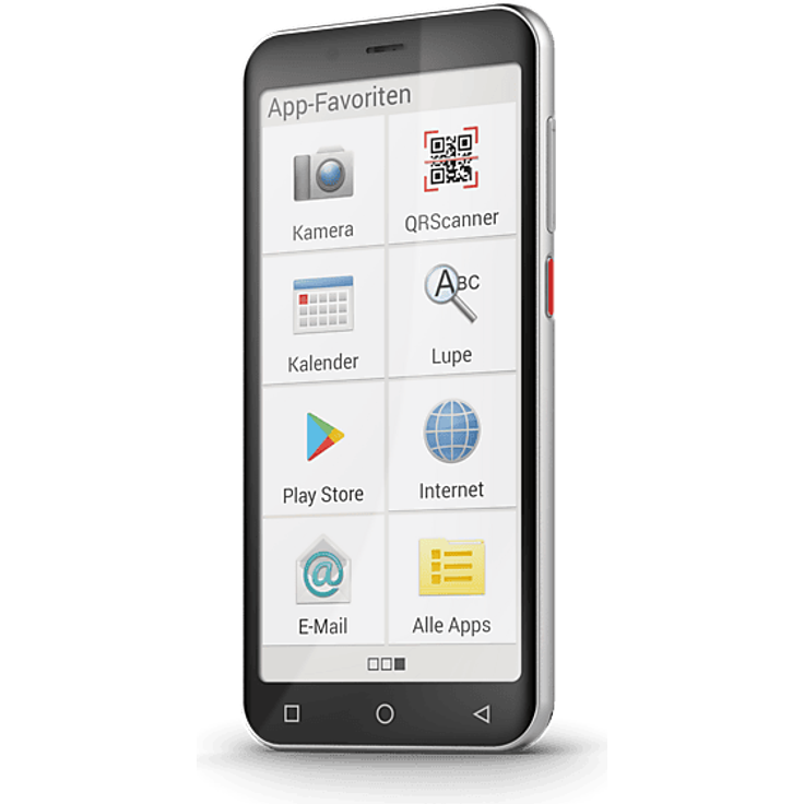 PEAQ PSP 500 Smartphone mit 64 GB Speicher, Schwarz