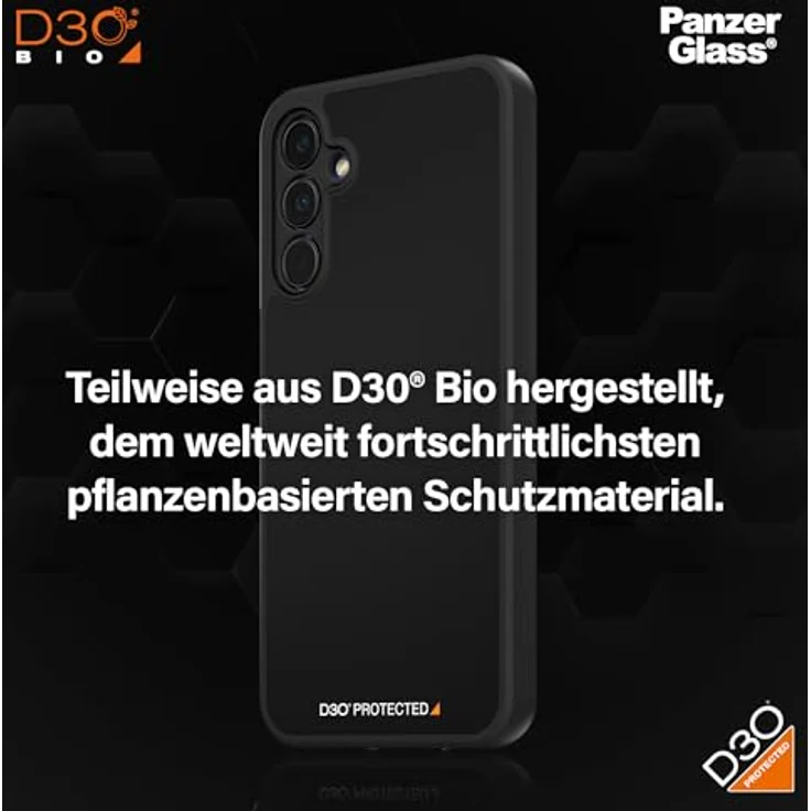 Panzer Glass Ultimativer Schutzhülle für Samsung Galaxy A15 HardCase mit D3O - Langlebig und Nachhaltig, Schwarz – Bild 4