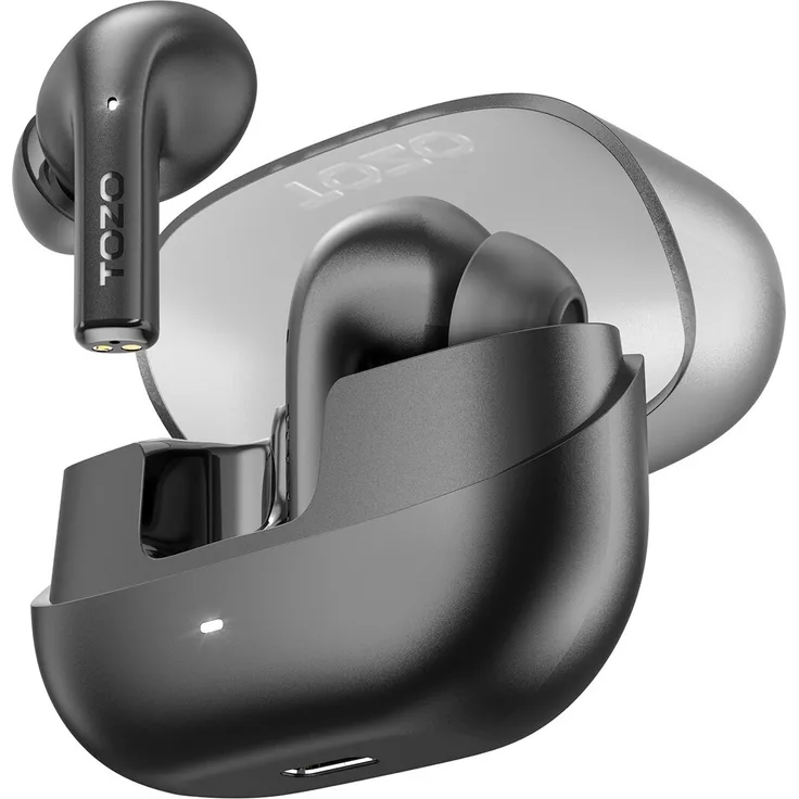 TOZO Agile Nova Black, True Wireless Stereo In-Ear Headset mit Bluetooth 5.3, IPX4 wasserdicht, 7 Stunden Akkulaufzeit, USB Typ-C, Schwarz