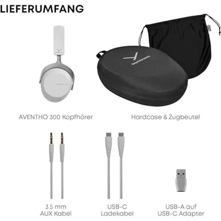beyerdynamic AVENTHO 300 Wireless Over-Ear Kopfhörer mit ANC (Nordic Grey) - Legendärer Klang, Dolby Atmos, Bluetooth 5.4, Adaptives ANC – Bild 2