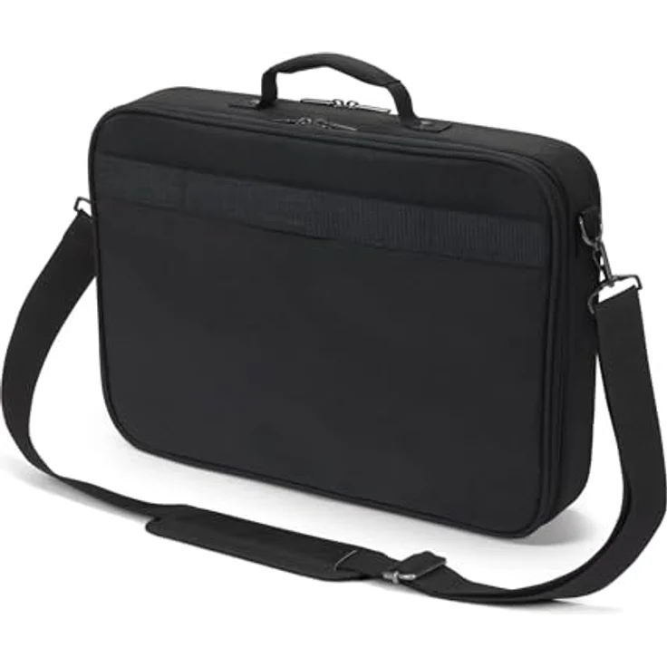 Dicota Sacoche Multi Plus TWO, Notebooktasche für Laptops bis 16 Zoll, leicht und umweltfreundlich aus 300D rPET Polyester, Schwarz – Bild 3