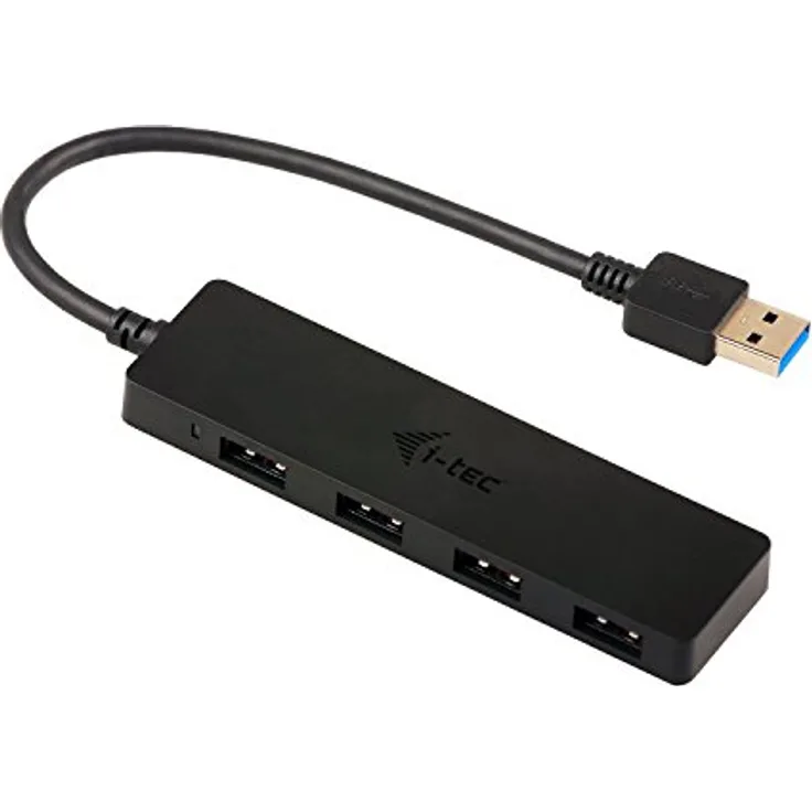 i-tec USB 3.0 4-Port Hub, ohne Netzadapter, für Notebook, Ultrabook, Tablet und PC, 5 Gbps Datentransfer, Überspannungs- und Überstromschutz