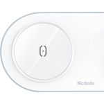 Mcdodo 3 in 1 Wireless Ladegerät 15W - Weiss, Wireless Charger - Bis zu 15 W Leistung, Kompatibel mit iPhone, AirPods und Apple Watch