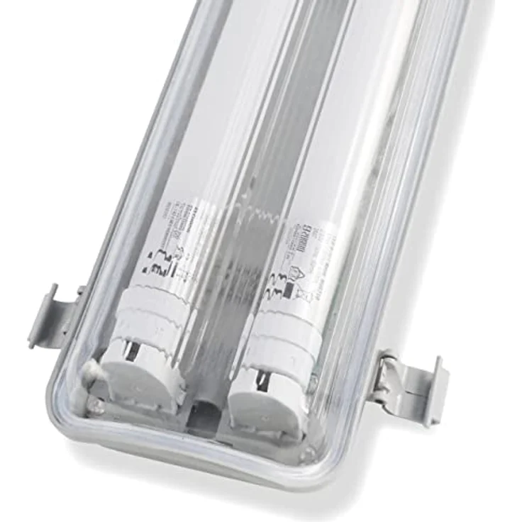 LED-Feuchtraumleuchte 120 cm mit 2 LED-Röhren, IP65, 4.000 K, 36 W, 3.780 Lumen – Bild 1