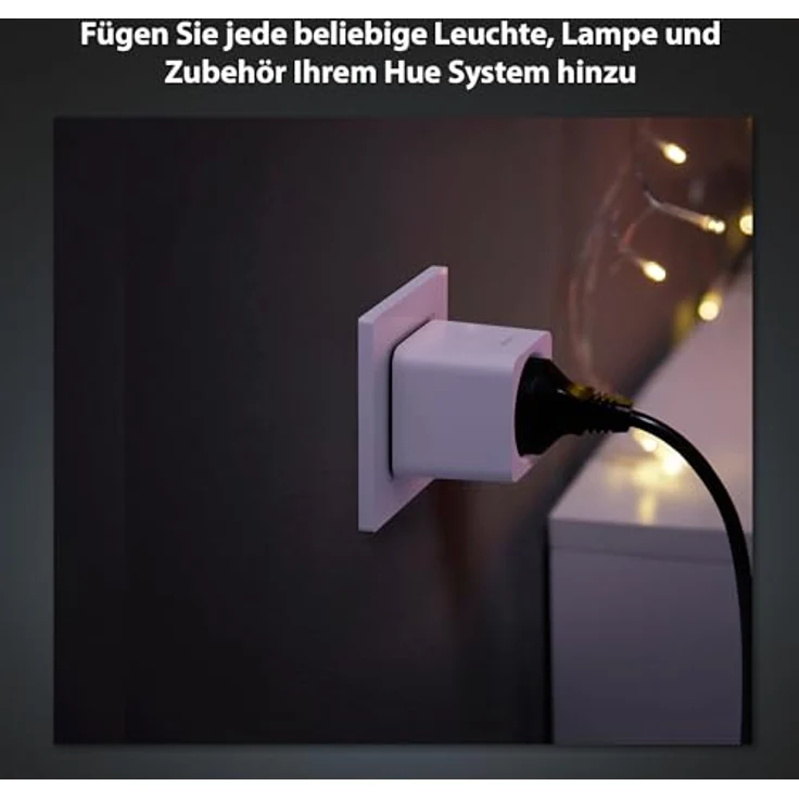 Philips Hue Smart Plug, Smarte Steckdose zur Steuerung von Leuchten über die Hue App oder Sprachassistenten, kompatibel mit Hue Bridge – Bild 3