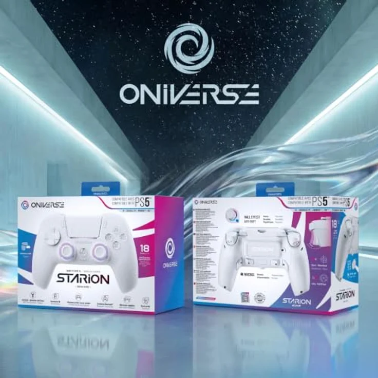 Oniverse Starion Wireless Controller - Weiß, Bluetooth Gamepad für Android, PC, PlayStation 5 und iOS – Bild 7