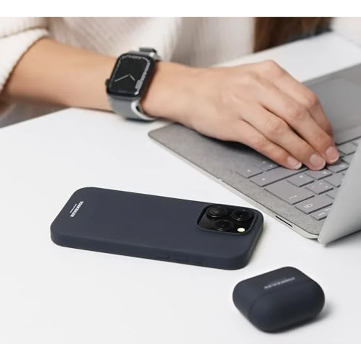 Vonmählen Eco Silicone Case for iPhone 15 Pro Max Navy – Bild 3