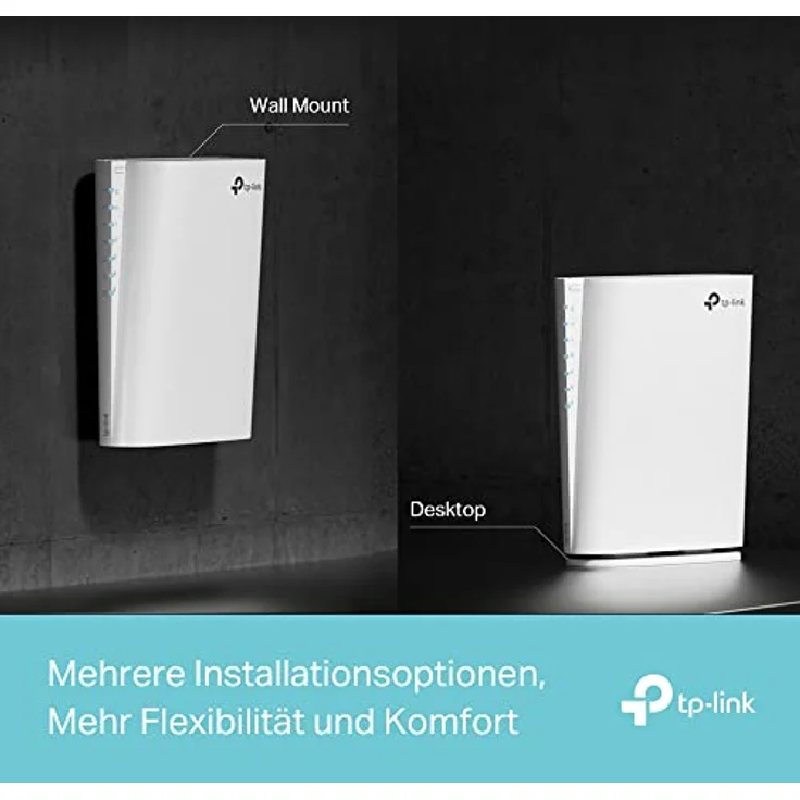 TP-Link RE900XD WiFi 6 WLAN Verstärker Repeater AX6000, 160-MHz-Kanal, 2,5-Gbit/s-Port + 2× Gigabit-Ports, 4×4 MU-MIMO, WPA 3, Der leistungsstärkste Wi-Fi 6 Repeater – Bild 5