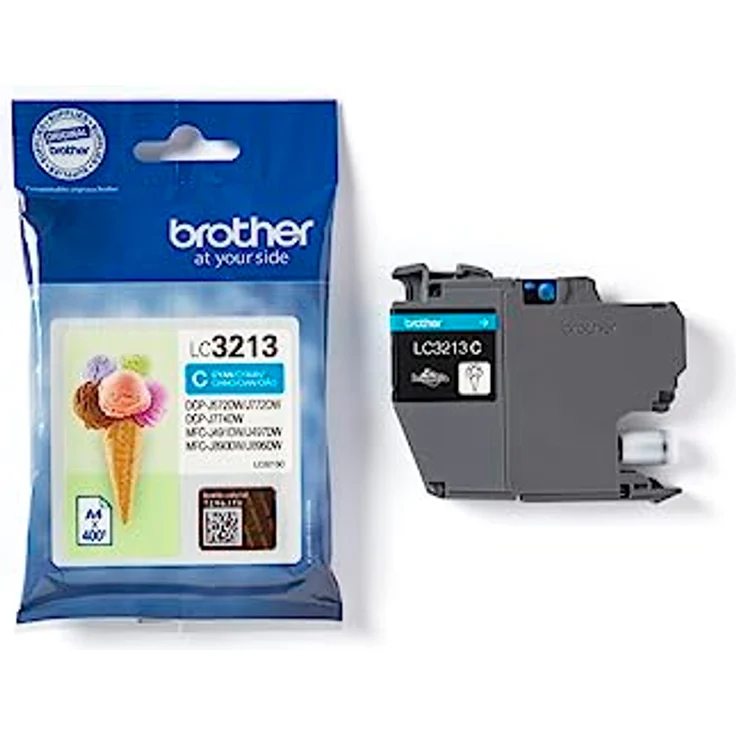 Brother LC-3213C Tintenpatrone (400 Seiten, geeignet für Brother DCP-J772DW, DCP-J774DW, MFC-J890DW, MFC-J895DW) cyan – Bild 3