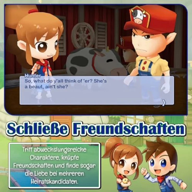 Numskull Games Limited Harvest Moon: The Lost Valley & Skytree Village - Nintendo Switch Spiel mit kreativen Farming-Funktionen, faszinierenden Charakteren und limitierter Sammler-Edition inklusive Sticker, Poster und Soundtrack – Bild 2