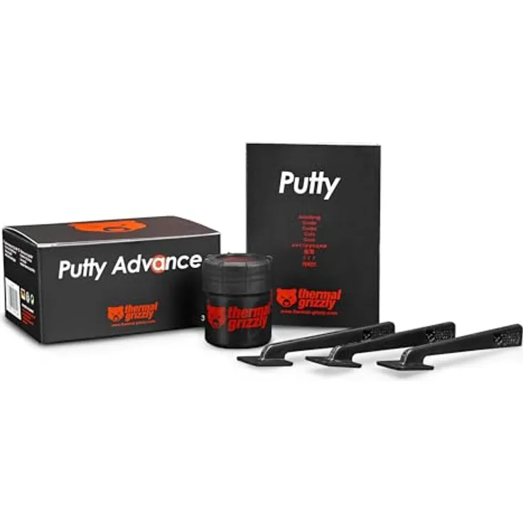 Thermal Grizzly TG Putty Advance – Elektrisch nicht leitender Wärmeleitknete für GPU-Modding und Wärmeleitpad-Ersatz, 30 g, flexibler Spaltfüller für optimale thermische Leistung