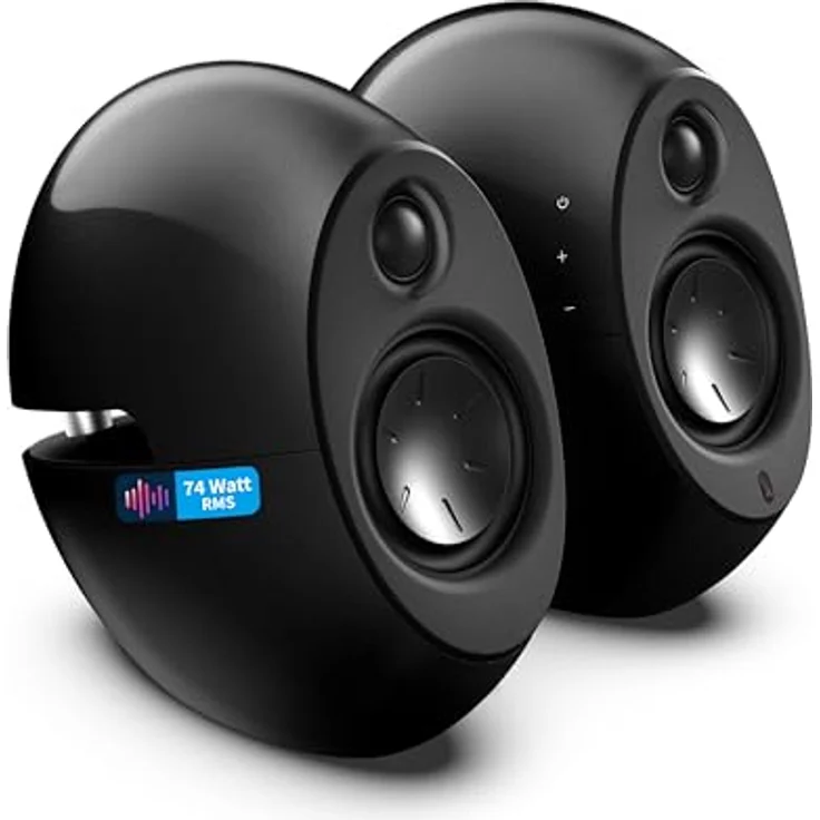 EDIFIER Luna E25 Design-Lautsprecherset mit Bluetooth (74 Watt), schwarz – Bild 3