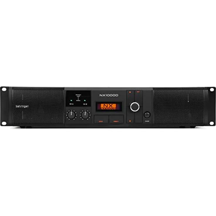 Behringer NX1000D Ultraleichter 1000-Watt-Class-D-Leistungsverstärker mit DSP-Steuerung und SmartSense-Lautsprecherimpedanzkompensation