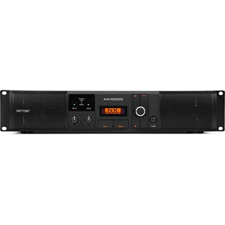 Behringer NX1000D Ultraleichter 1000-Watt-Class-D-Leistungsverstärker mit DSP-Steuerung und SmartSense-Lautsprecherimpedanzkompensation