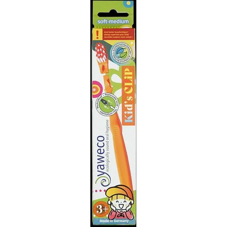Yaweco Kid's Clip Wechselkopf Zahnbürste, soft-medium, orange - Preisvergleich