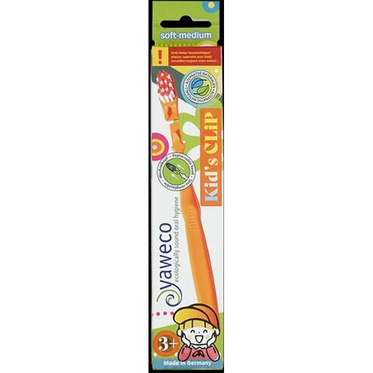 Yaweco Kid's Clip Wechselkopf Zahnbürste, soft-medium, orange - Preisvergleich