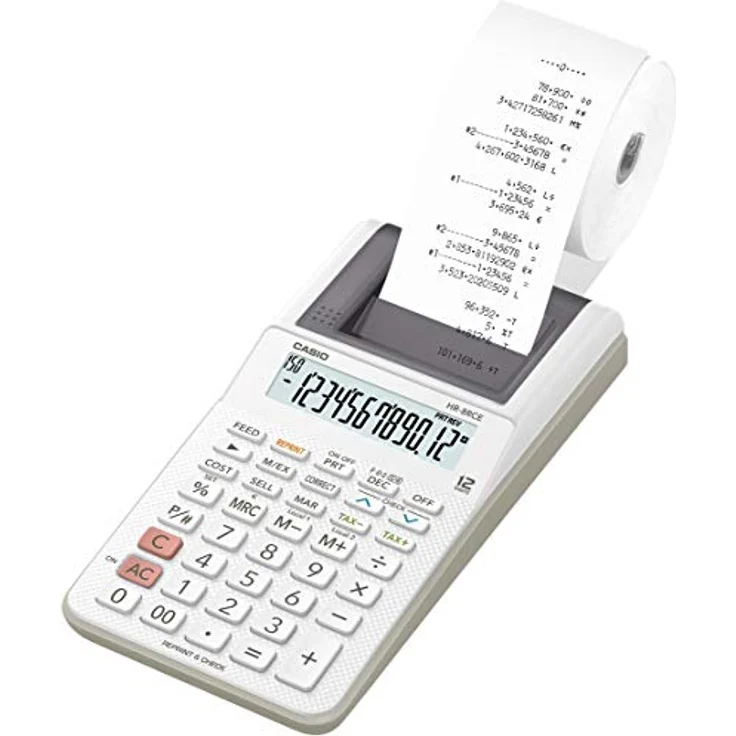 Casio HR-8R Druckender Rechner, weiß – Bild 2