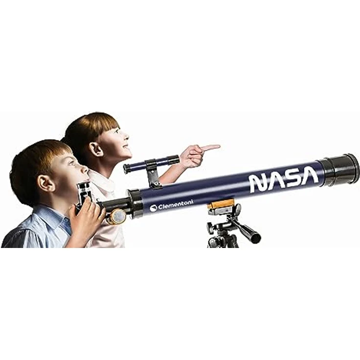 Clementoni® Teleskop Galileo, NASA-Teleskop mit 50 mm Objektiv und austauschbaren Okularen, blau – Bild 5