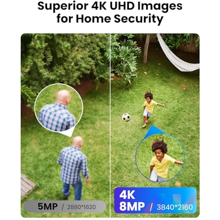 ZOSI 4K Überwachungskamera Set Aussen, 8MP PoE IP Kamera mit 8CH 2TB HDD NVR, 355°/140° Schwenkbar, KI Personen-/Fahrzeugerkennung, Auto-Tracking – Bild 2