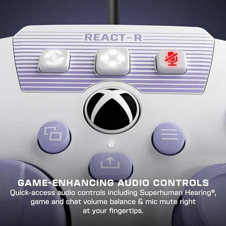 Roccat Turtle Beach REACT-R White XB, Gaming Controller mit präziser Steuerung, Weiss – Bild 2