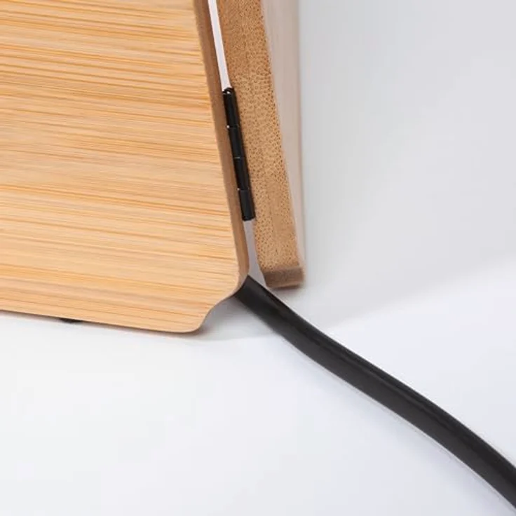 Sigel SA207 Laptopständer aus Bambus, höhenverstellbar, leicht, faltbar, Tragbar, 30 x 14,5 x 1,8 cm, als Buchstütze geeignet – Bild 4