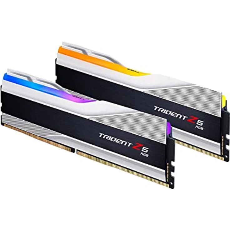 G.Skill Trident Z5 RGB Series (Intel XMP) 32GB (2X 16GB) 288-pin SDRAM DDR5 6800 CL34-45-45-108 1,40V Dual Channel Desktop Memory F5-6800J3445G16GX2-TZ5RS (Metallic S) Silber – Bild 3