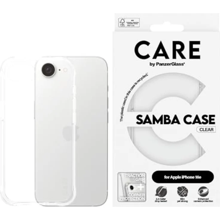 CARE by PanzerGlass Fashionable Case Samba, Backcover aus 100% recyceltem TPU mit verstärktem Eckenschutz, stoßfest – Bild 3