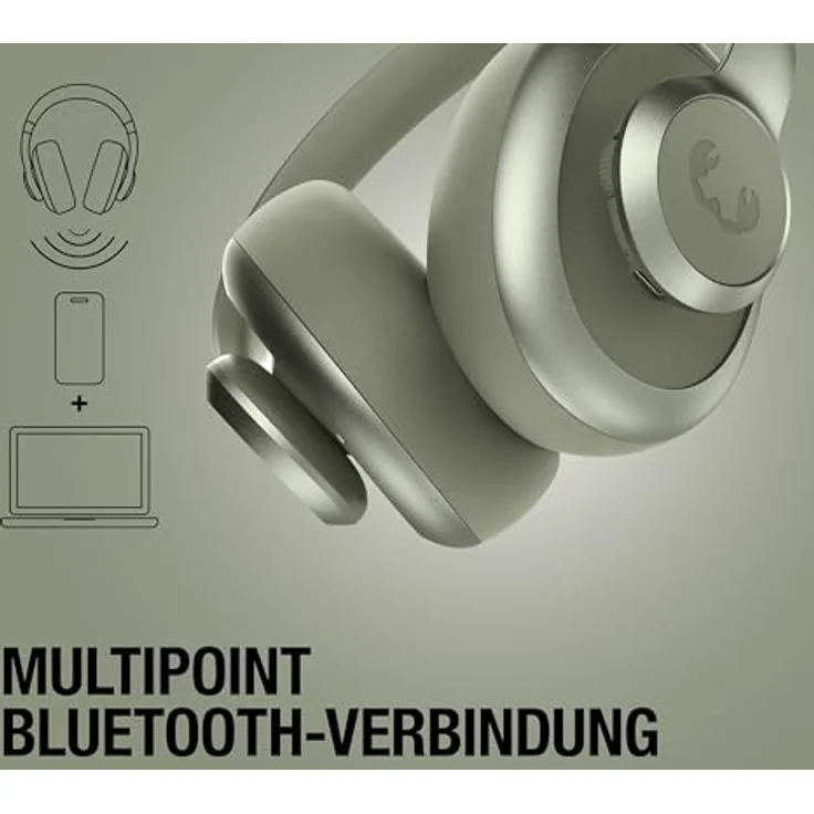 Fresh'N Rebel Clam Ace 2, Kabellose Kopfhörer mit 100 Stunden Akkulaufzeit und Geräuschunterdrückung, Grün – Bild 6