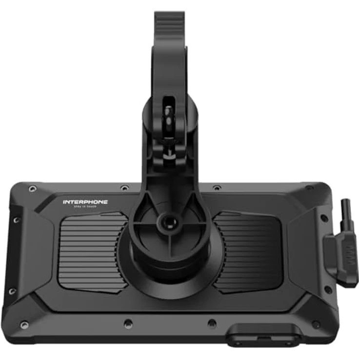 Interphone Ridesync, Kabelloses Motorrad-Display mit 5,5 Zoll Touchscreen, IP66 wasserdicht, Quiklox-Befestigung, schwarz – Bild 2