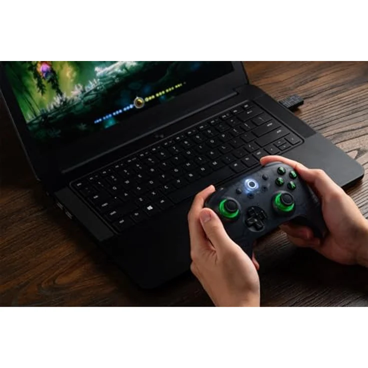 8BITDO Ultimate 2C Wireless T Gaming Controller, Transparent schwarz, Bluetooth, anpassbare Schnellauslöser, Hall-Effekt-Joysticks, Vibrationsfeedback für Nintendo Switch 2 – Bild 6