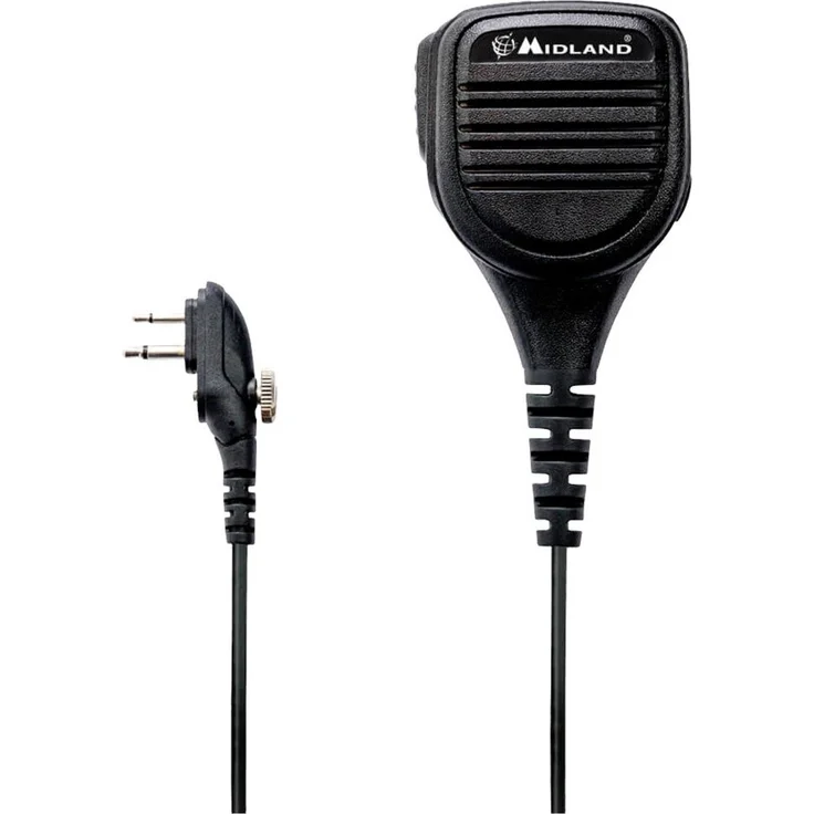 Midland MA 25-M, Lautsprechermikrofon mit Motorola Stecker und exzellentem Klang, robust mit drehbarem Gürtelclip