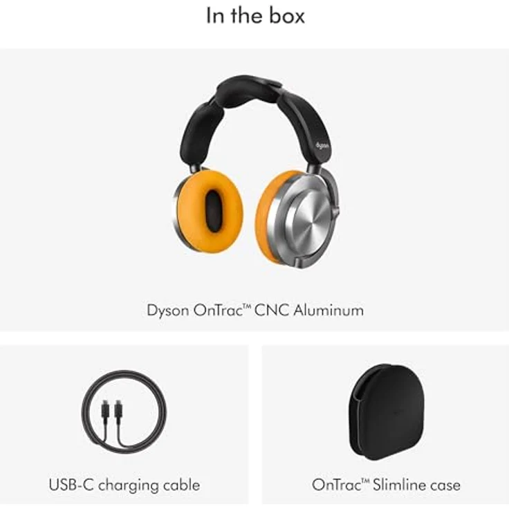 DYSON OnTrac, Over-ear Kopfhörer Bluetooth Gelb/ Aluminium – Bild 6