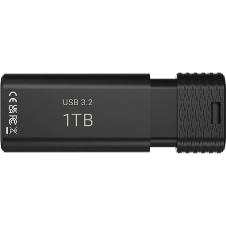 PNY Pro Elite V3 Type-C USB 3.2 1TB Flash Drive, 1000 GB, extrem hohe Geschwindigkeiten bis zu 1000 MB/s, schwarz – Bild 9