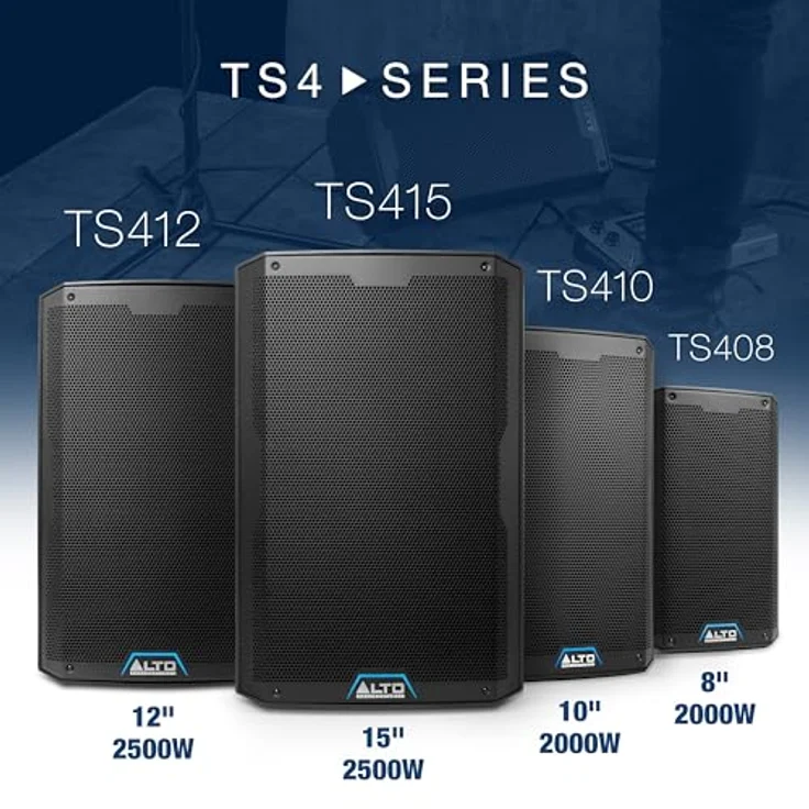 ALTO TS415, 2500 Watt 15-Zoll Aktiver PA-Lautsprecher mit 3-Kanal Mixer, Bluetooth-Streaming, Drahtloser Lautsprecherkopplung und DSP – Bild 4