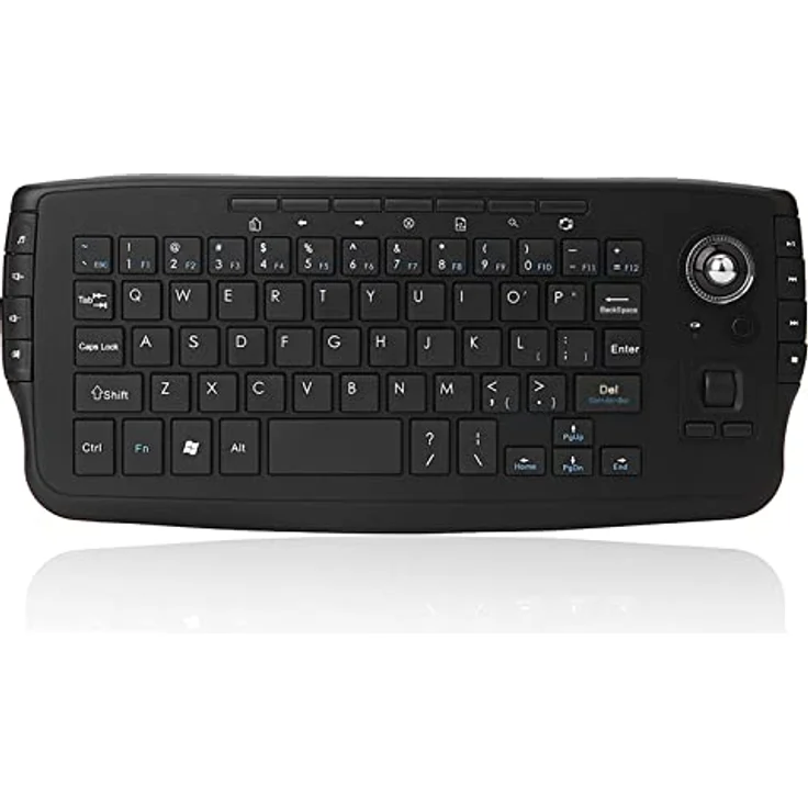 Docooler E30 2,4 GHz Wireless Keyboard mit Trackball Maus Scrollrad Fernbedienung für Android TV BOX Smart TV PC Notebook – Bild 2