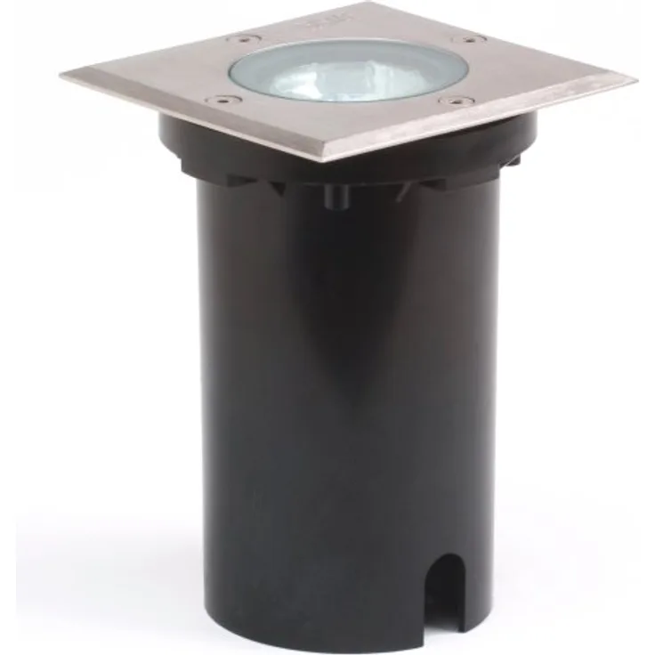 Konstsmide 7608-000 Energiespar- Bodeneinbaustrahler eckig / B: 11cm T: 11cm H: 22cm / 1x7W / IP65 / Edelstahl / klares Glas - Preisvergleich