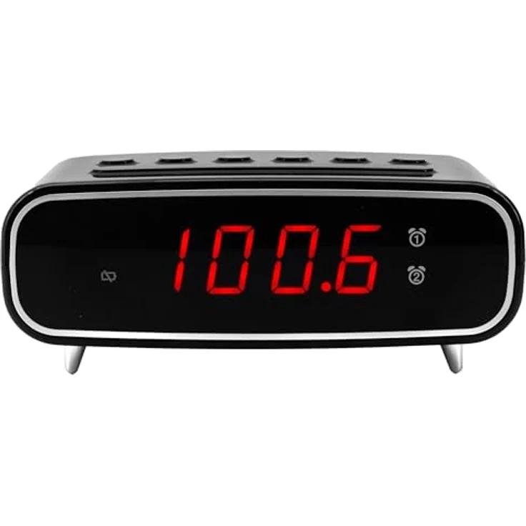 Soundmaster UR111SW Radiowecker UKW UKW Weckfunktion Schwarz – Bild 2