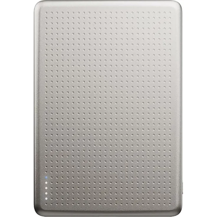 Native Union Active Power Bank 5000 mAh, magnetische Powerbank mit MagSafe und Qi2, Aluminium, Sandstein, inkl. 15 cm USB-C Kabel