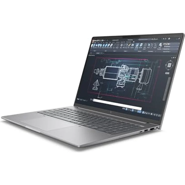 HP ZBook 8 G1i, 16 Zoll WQUXGA Notebook mit Intel Core Ultra 7 265H, 64GB RAM, 2TB SSD, Silber, Windows 11 Pro – Bild 2